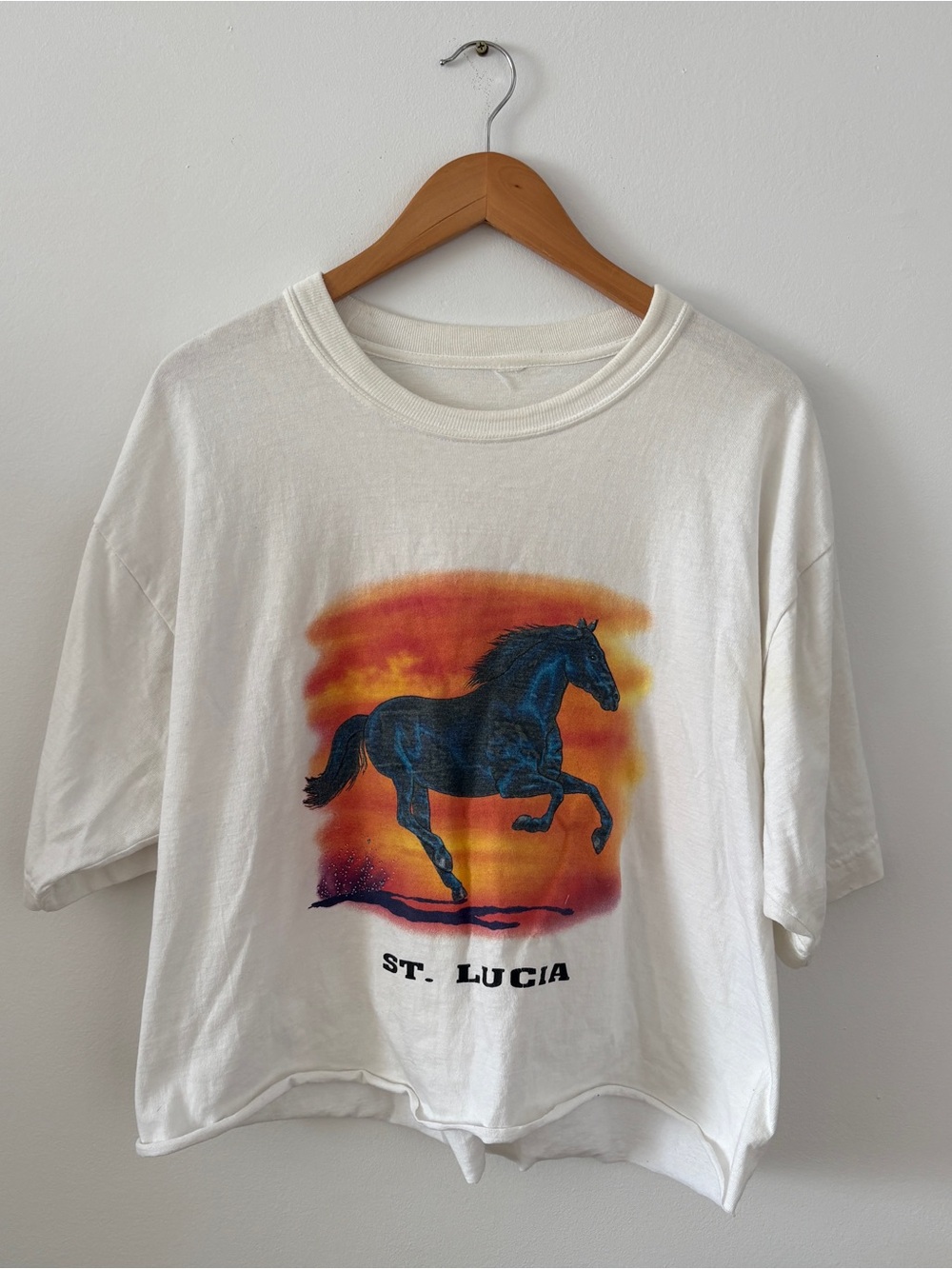 Cropped Vintage St Lucia Vintage Tee